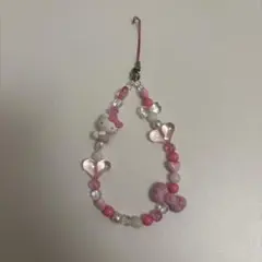 ハローキティ スマホストラップ ピンク　ヒョウ柄　キーホルダー　サンリオ