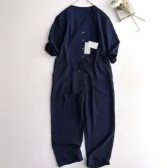 タグ付新品[24SS]✨SLOBE IENA リラックスオールインワン ネイビーのサムネイル