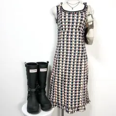 y2k❤️00s HYSTERIC GLAMOUR スカル ストライプ ワンピースのサムネイル