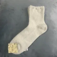 パール付きソックス 22〜25cm オフホワイト