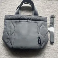 素敵なあの人付録グレー キルティング トートバッグ