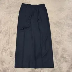80s- Zanella ワイドスラックス　ダークネイビー　イタリア製　4タック 80s- Zanella ワイドスラックス ダークネイビー イタリア製 4タック