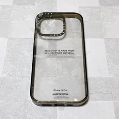 CASETiFY iPhone 14 Pro ケース　クリア　ブラック