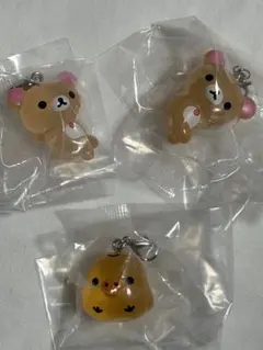 リラックマ クリアマスコットチャーム めじるしアクセサリー ３点セット