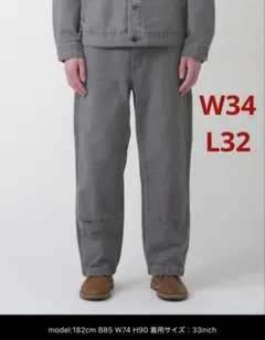 リーバイス568™ ルーズストレート ダブルニー　グレー　W34/L32 ②