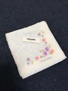 renoma PARIS タオルハンカチ 花柄刺繍のサムネイル