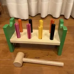 IKEA木製 知育玩具 ハンマートイ ペグ打ちのサムネイル