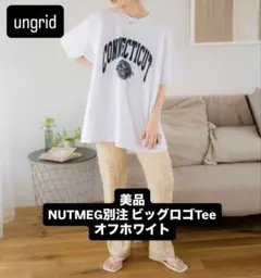【 美品 】 アングリッド NUTMEG別注 ビッグロゴTeeのサムネイル