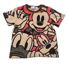 【着用回数1回】ディズニーリゾート ミッキー＆フレンズ 総柄Tシャツ 80cmのサムネイル