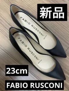FABIO RUSCONI ポインテッドトゥ パンプス ブラック 35のサムネイル