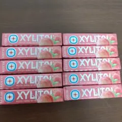 ロッテ キシリトールガム ピーチ味 スティックタイプ 10本セットのサムネイル