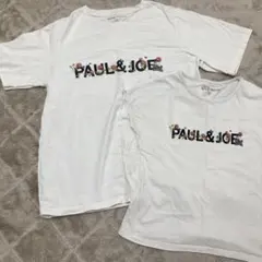 PAUL & JOE フラワー柄Tシャツ ホワイト　親子おそろい