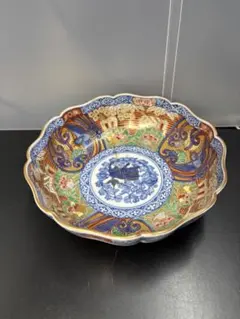 【古伊万里/九谷風】宣徳年製 色絵 麒麟文 八角鉢 骨董 アンティーク 古伊万里/九谷風】宣徳年製 色絵 麒麟文 八角鉢 骨董 アンティーク