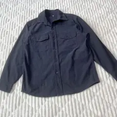 【a4101】UNIQLO 人気完売品 オーバーシャツジャケット 紺 M