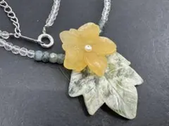 M3991 天然石　ネックレス　ヴィンテージ アクセサリー