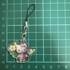 ハローキティ 桜 アクリルストラップ 携帯ストラップ