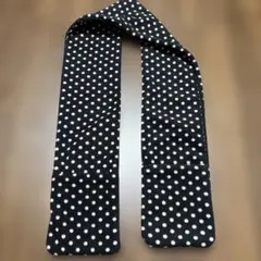 GapKids フリースマフラー 黒 水玉