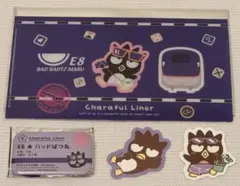 サンリオバッドばつ丸　キャラフルライナー缶バッジ　チケットホルダー　はぴだんぶい