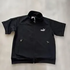 PUMA プーマ 半袖 トラックジャケット ブラック レディース L 美品のサムネイル