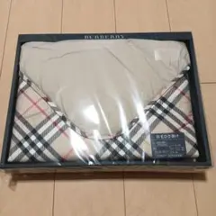 ★未使用★BURBERRY　バーバリー　バチェック　ダウンラグ　羽毛ひざ掛け