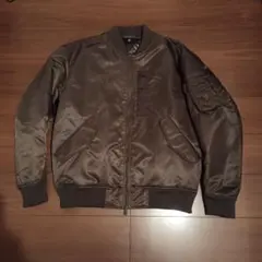 UNIQLO＋J コラボ ハイブリッドダウンMA-1ブルゾン ダークグリーン L