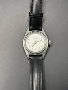 CITIZEN レディース腕時計 手巻き シルバー文字盤 ヴィンテージ