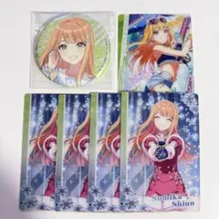 学園アイドルマスター 学マス 紫雲清夏 缶バッジ ウエハースカード