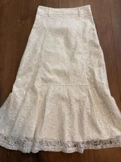 アイボリー レース マーメイドスカートのサムネイル