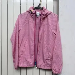 DESCENTE ウィンドブレーカー ピンク ギンガムチェック Mのサムネイル