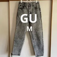GU ジーユー ケミカルウォッシュ デニムパンツ レディース M