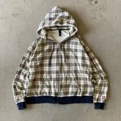 【00s Archive】Check Full-zip Hoodie / Y2K