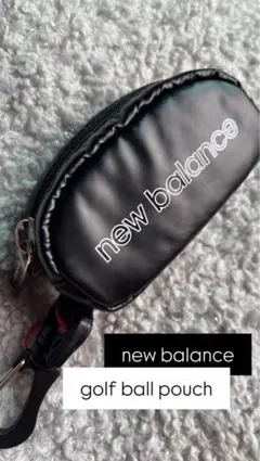 new balance ニューバランス ゴルフ ボールポーチ ブラック新品未使用のサムネイル