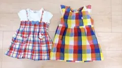 ミキハウス　ワンピース　90cm ２点セット