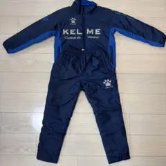 KELME キッズ ウォームジャージ 上下セット ネイビー