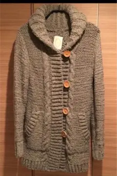 【美品】ships☆Khaju手編みニットカーディガン
