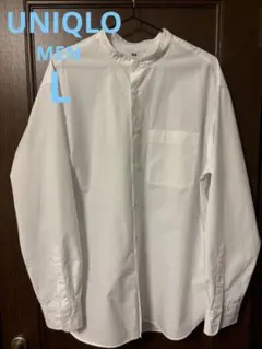 ユニクロ　エクストラファインコットンオーバーサイズスタンドカラーシャツ（長袖）