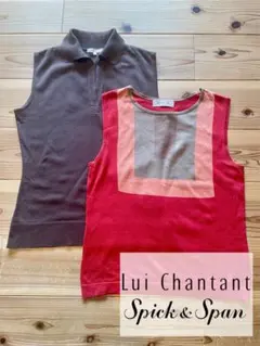 【Spick ＆ Span】【Lui Chantant】ノースリーブ2枚組M
