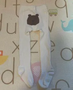 GAP くま　タイツ　白