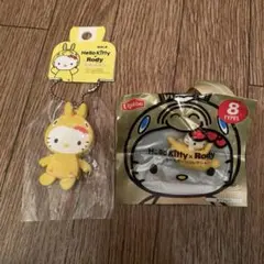 【平成レトロ】　サンリオ　ハローキティ　ロディ　キーホルダー　ストラップ　2点