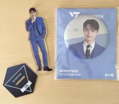 SEVENTEEN セブチJUN ジュン アクリルスタンド＆缶バッジ　モアプラス