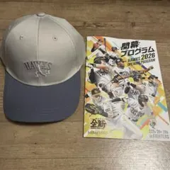 【新品未使用】近藤健介　ソフトバンクホークス　来場者特典帽子　開幕プログラム付き