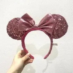 【セール中】ディズニー　ミニーマウス　スパンコールカチューシャ
