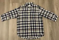 チェック柄七分袖シャツ　アーバンリサーチドアーズ