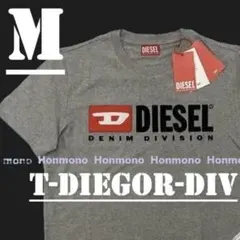 新品　ディーゼル　T-DIEGOR-DIV　Tシャツ　M　グレイ　ロゴのサムネイル