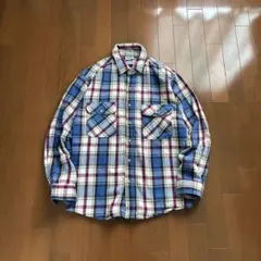 90sビンテージFIVE BROTHERファイブブラザー古着ネルシャツLヘビネル