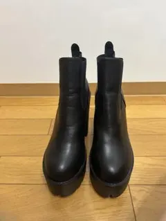 厚底 サイドゴアブーツ ブラックのサムネイル