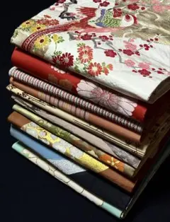 和服帯　正絹　リメイク素材.材料　名古屋帯まとめて10点　早い者勝ち