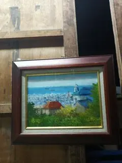 小林幸三 神戸風景 F10 風景画 油彩画 油絵 異人館 神戸港 - メルカリ