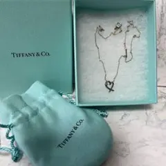 N259 TIFFANY&Co ティファニー ダブルハート ネックレス - メルカリ