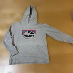 CAMP7 グレー フード付きパーカー M